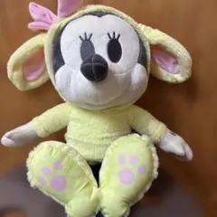 ディズニー　ミッキーマウス　デココレ　イエローラビットフードBIGぬいぐるみ