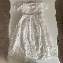 キッズドレス ホワイト 90-100サイズ| 結婚式 発表会　誕生日のサムネイル