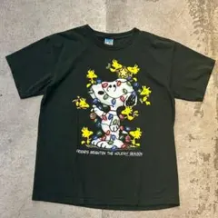 US古着Tシャツ PEANUTS スヌーピー アメカジ Tシャツ L