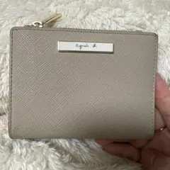 アニエスベー agnes b. 二つ折り財布 ベージュのサムネイル