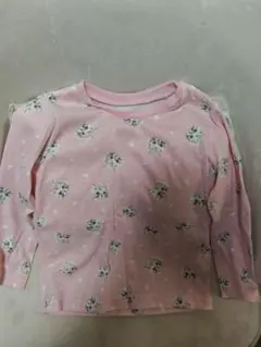 猫柄ピンク長袖パジャマ(上だけ)