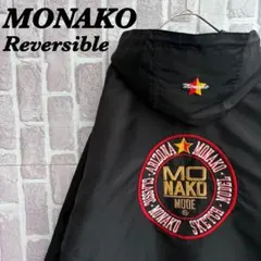 古着　ビッグ刺繍　モナコ　リバーシブル　ナイロンジャケット　ナイロンコート