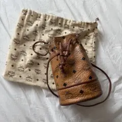 【美品】MCM 巾着型 ショルダーバッグ ヴィセトス ブラウン　バケットバッグのサムネイル
