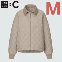 UNIQLO C　ユニクロ　パフテックブルゾン　ベージュ　M　キルティング