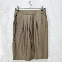 美品♡ 【modify モディファイ】 膝丈 タイトスカート (40) ブラウン