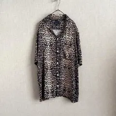 ALLSAINTS レオパード アロハシャツ ピンク 開襟 ヒョウ Lサイズのサムネイル