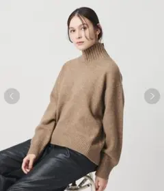 BEAUTY&YOUTH/ウールカシミヤ アクアタートルネックニット