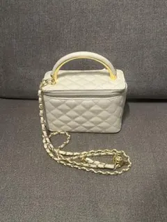 SHEIN シーイン キルティング ショルダーバッグ 白