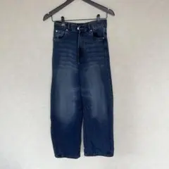 RMAF ダークブルー ワイドレッグデニム