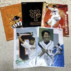 読売ジャイアンツ クリアファイル 5枚セット 坂本勇人 長野久義 藤村大介 他