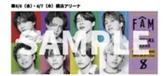 timelesz FAM 会場限定 チケット風ステッカー 横浜 菊池風磨