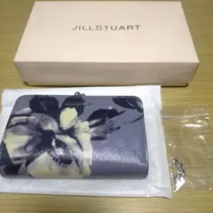 JILLSTUART 二つ折り財布 花柄 グロスペダル ブルーグレーのサムネイル