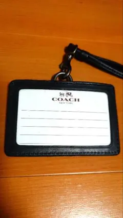 COACH パスケース 社員証 ID カードホルダー ネックストラップ ケース
