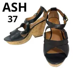 【アッシュ】ASH 23cm ストラップ サンダル　厚底 ウェッジソール