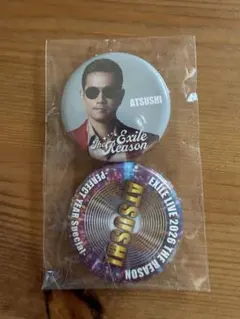 EXILE カプセル ガチャ ATSUSHI 缶バッジ