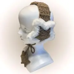 【最終値下げ】星 イヤーマフ ハンドメイド 編み物 かぎ針編み スター Y2K