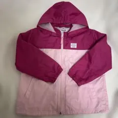 ミキハウス フード付きジャケット ピンク/紫