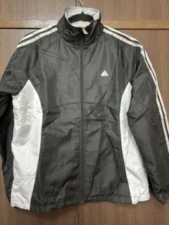 [新品]adidas ウインドブレーカー　ジャケット 黒×白 Mサイズ
