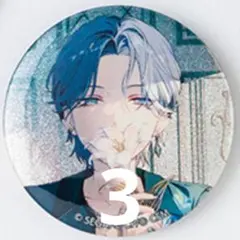 青柳冬弥　グリッター缶バッジ　10a