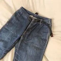 GRAMICCIストレートデニム ウエストゴム ベルト付き