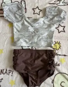 花柄セパレート水着セット　90センチ