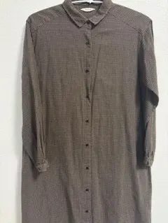 studio CLIP チェック柄シャツワンピース