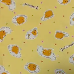 サンリオ　ぐでたま　オックス生地　1メートル　イエロー