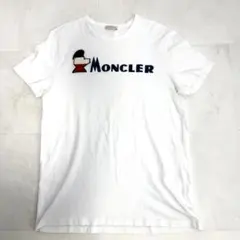 【美品】MONCLER MAGLIA Tシャツ 半袖 ロゴ 白 Lのサムネイル