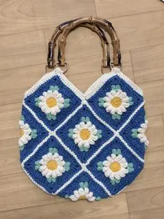 グラニーバッグ ハンドメイド モチーフバッグ 花柄