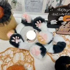 三毛だらけ　あざとポーズ⑰　三毛猫　おすわりぬい服　着ぐるみ　ぬい服　ねこ