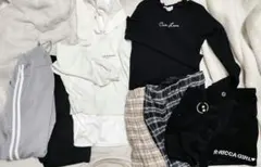 モノトーン系子ども服　サイズ150　女の子　7点まとめ売り