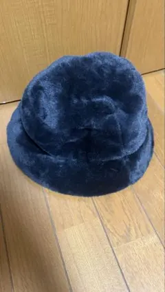 모피 버킷 모자 블랙