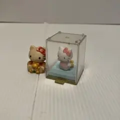 E-壁【昭和レトロ】ハローキティ ミニチュア フィギュア セット 当時物