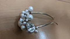 成人式や結婚式に髪飾りパールビジューヘアピン新品未使用