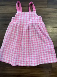 リボン柄テクスチャーワンピース