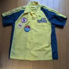 60s Dunbrooke サイズ34 ボーリングシャツ　レーヨン 60s Dunbrooke FLOCKY PRINT RAYON BOWLING SHIRT - RICUR