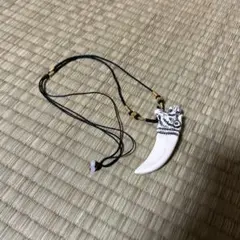 メンズ ネックレス 虎 牙