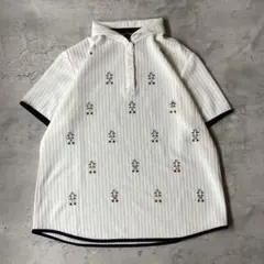 Munsingwear マンシングウェア　ゴルフ ポロシャツ　ストライプのサムネイル