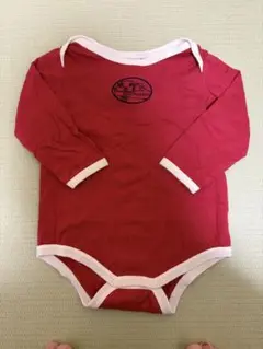 長袖ロンパース 80cm 赤