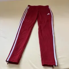 adidas アディダス　トラックパンツ　赤　Mサイズ