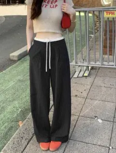 SHEIN ストライプパンツ