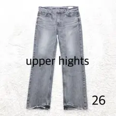 【極美品】アッパーハイツ　ストレート　グレー系　845245　26（L）