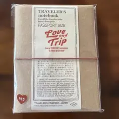 新品、未使用品❤️トラベラーズノート❤️パスポートサイズLOVE AND TRIP