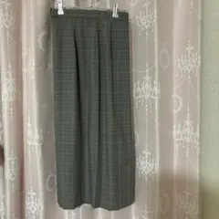 UNIQLOグレー チェック柄 タイトスカート