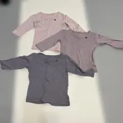 長袖Tシャツ 3枚セット 80cm
