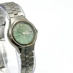 SEIKO セイコー クォーツ 腕時計 デイト ヴィンテージ グリーン 26