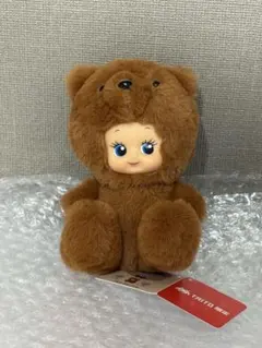 【新品タグ付き】くまコスチューム キューピーぬいぐるみ ブラウン