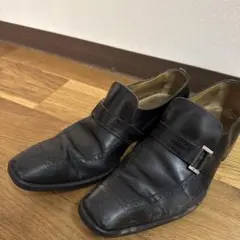 ルイヴィトン　ブラックレザー ダブルモンクストラップシューズのサムネイル