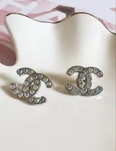 CHANEL ヴィンテージ ボタン シルバー＆オーロラ セット