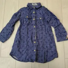 ムーミン　デニムシャツ　ワンピース　ブランシェス　120